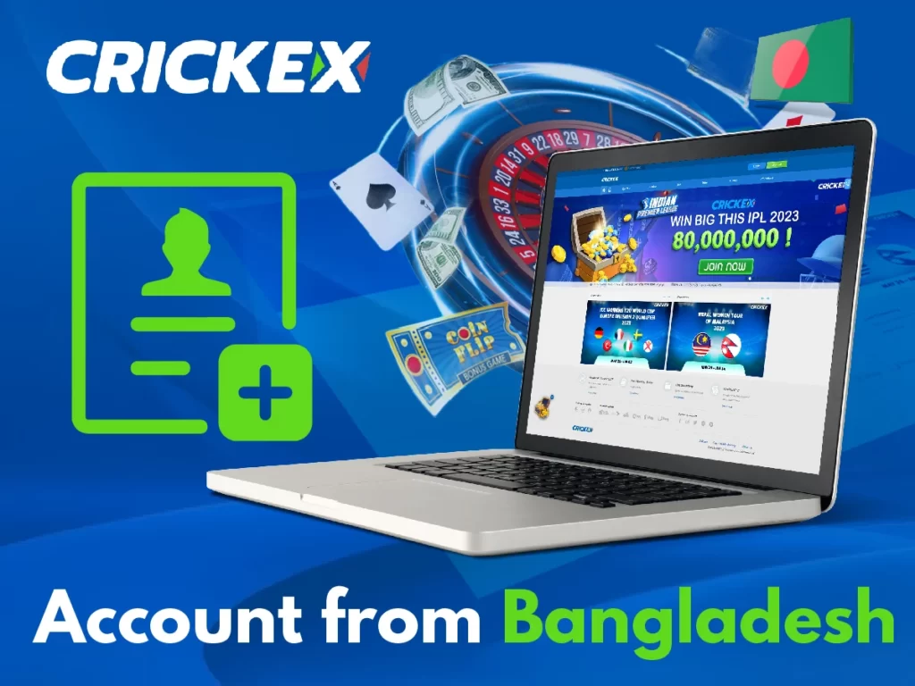 How can Bangladeshi users register for a Crickex account?