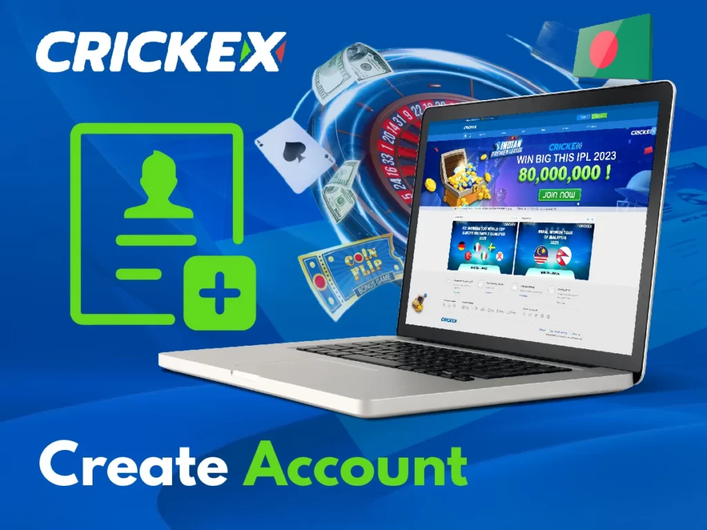 Creating free Crickex account