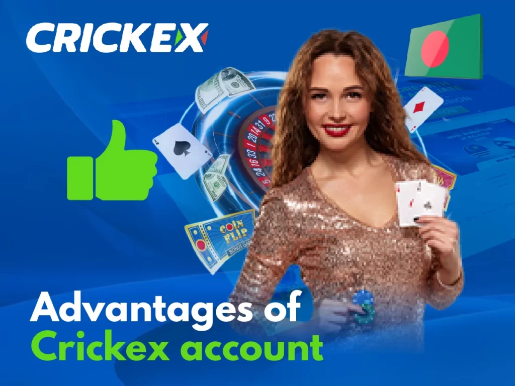 What are the main perks of registering with Crickex?